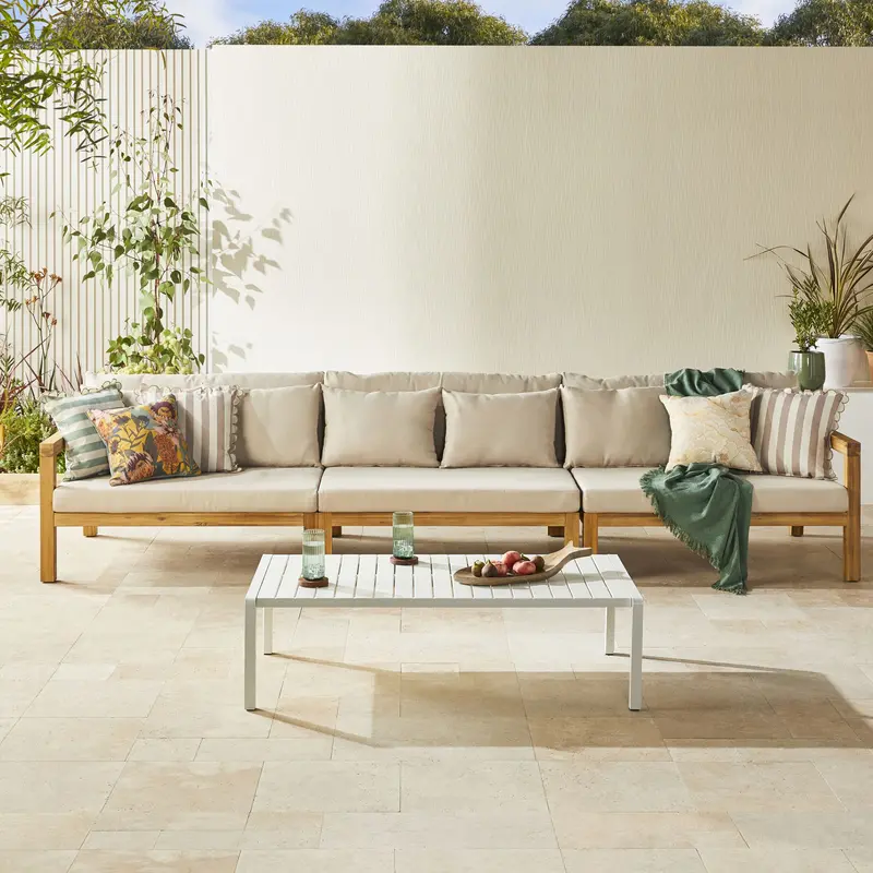 Sanctuary Modular Lounge Set: Four-Seater Sofa With Matching Two-Seater Centre Unit 1