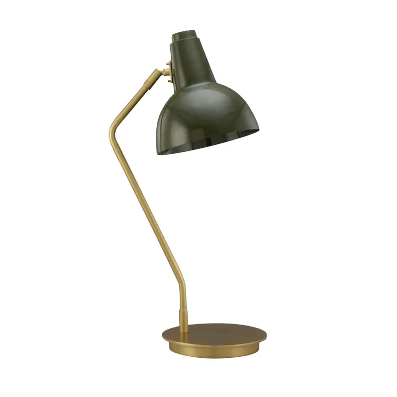 Scout Matte Brass And Emerald Green Table Lamp – 28Cm X 18Cm X 57Cm 1