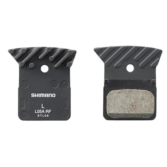 Shimano L05A Resin Disc Brake Pads With Cooling Fins 1
