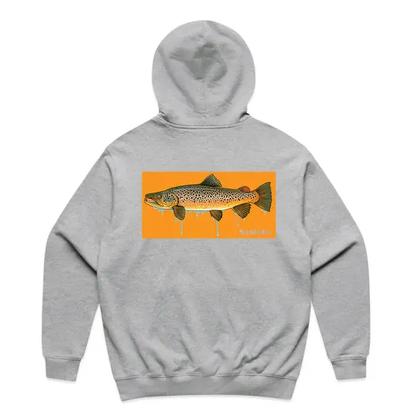 Simms F26 Artist Hoody – Brown Trout Graphic Hoodie For Fly Fishing Enthusiasts 1
