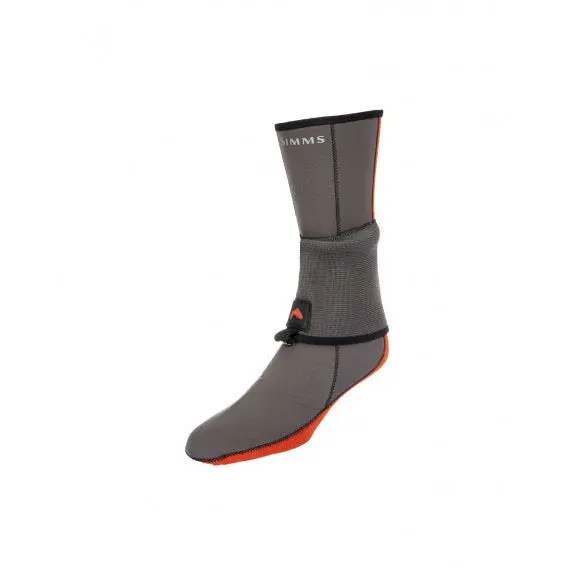 Simms Flyweight Neoprene Wet Wading Socks – Pewter Color 1