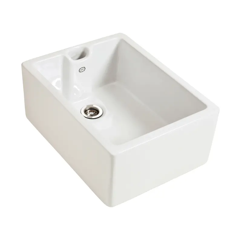Single Belfast Sink – 595Mm X 455Mm Deep Rectangular Fireclay Basin 1