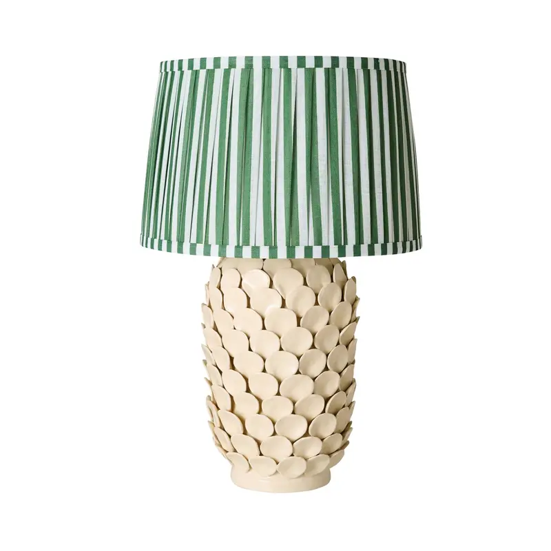 Sirena Ceramic Table Lamp – Ivory Glaze, 54Cm Tall Accent Light 1