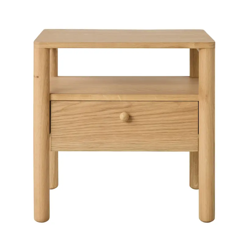 Spintara Light Oak Single-Drawer Bedside Table 1