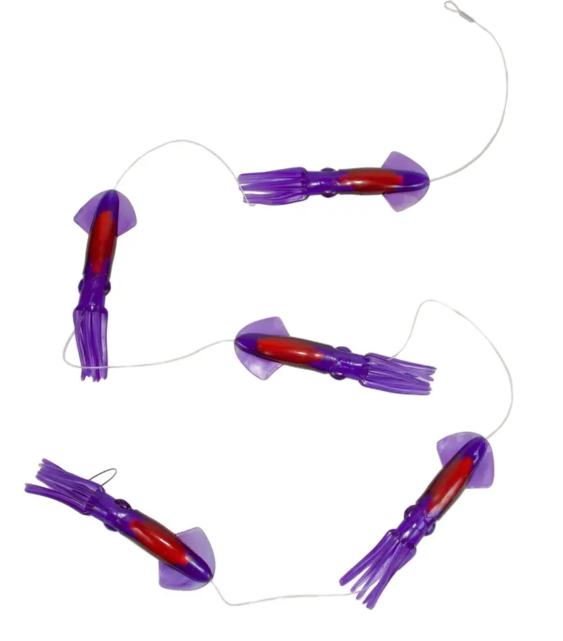 Squidnation 12-Inch Squid Teaser Daisy Chain – Offshore Trolling Rig 1