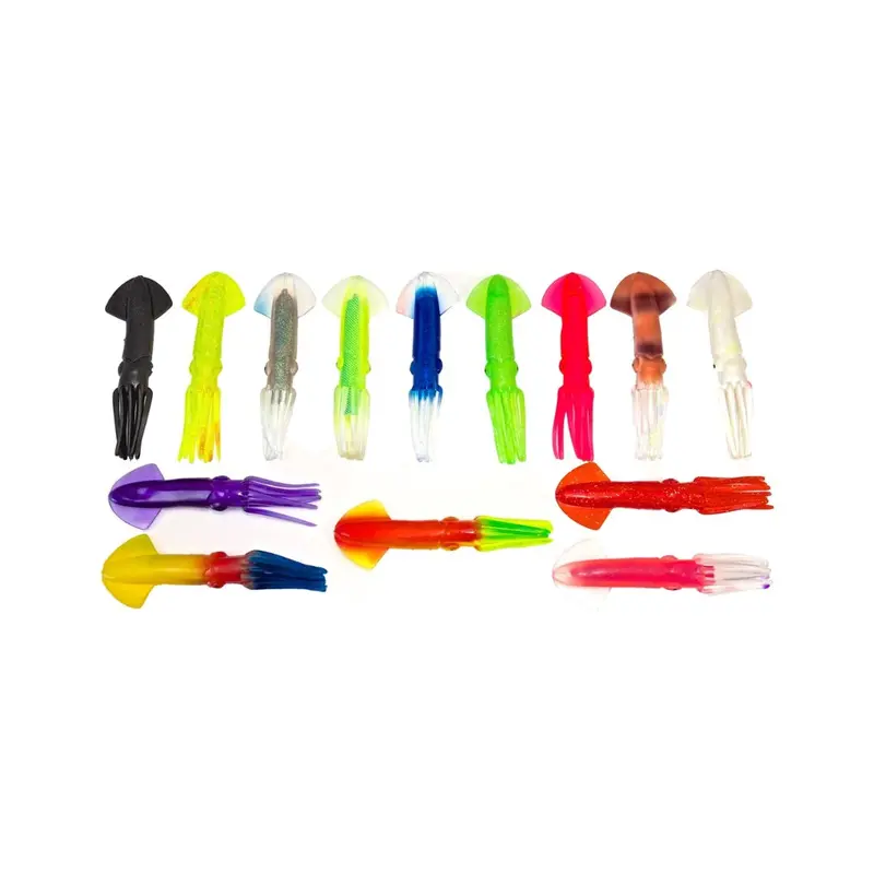Squidnation 9-Inch Rubber Mauler Squid Lures For Trolling & Jigging 1