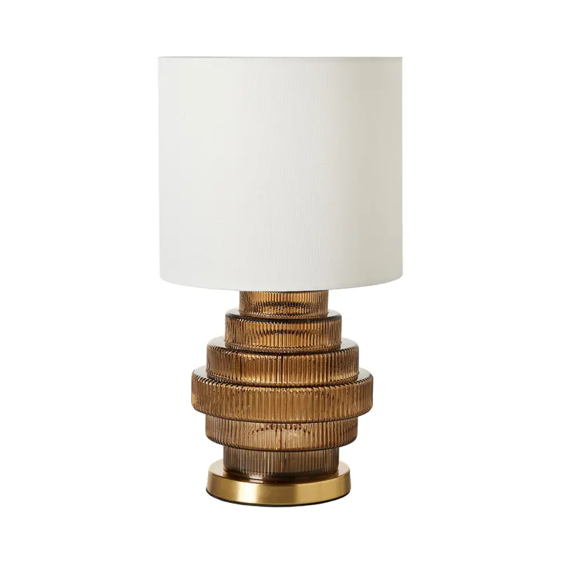 Stanthorpe Amber Glass Table Lamp – 36 Cm Height 1