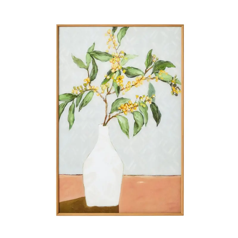 Still Life Gumnuts Framed Art Print – 60X90Cm Botanical Glass Display 1