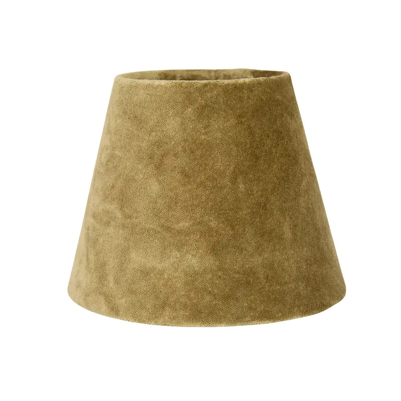Tapered Emerald Green Velvet Lamp Shade – 16X10X13Cm Luxe Lighting Accessory 1