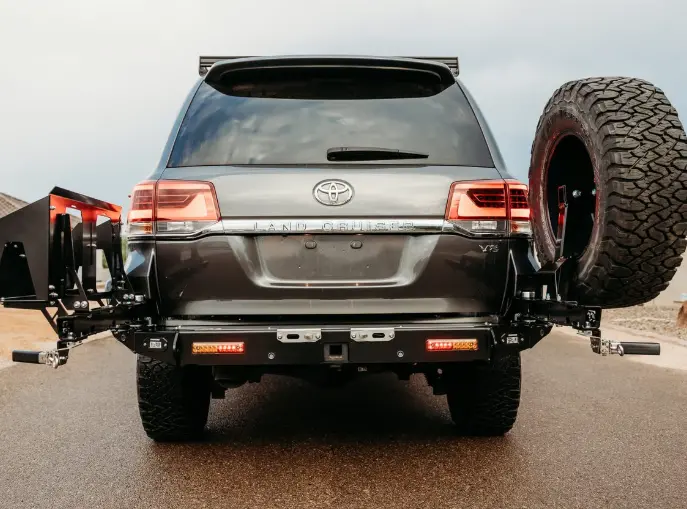 Tcc High-Clearance Rear Bumper With Quarter Panel Hoops For Toyota Land Cruiser 200 Series (2008–2021) 1