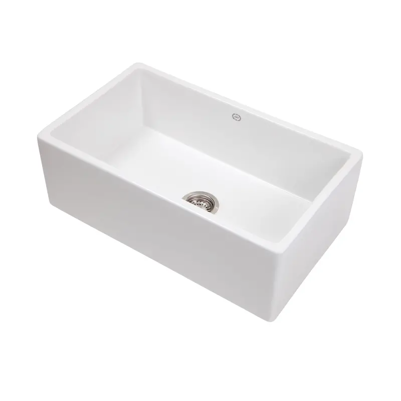 Traditional Single Butler Sink – 755Mm X 455Mm Fireclay Farmhouse Style 1