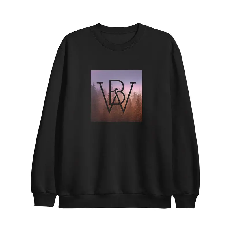 Treeline Black Minimalist Crewneck 1