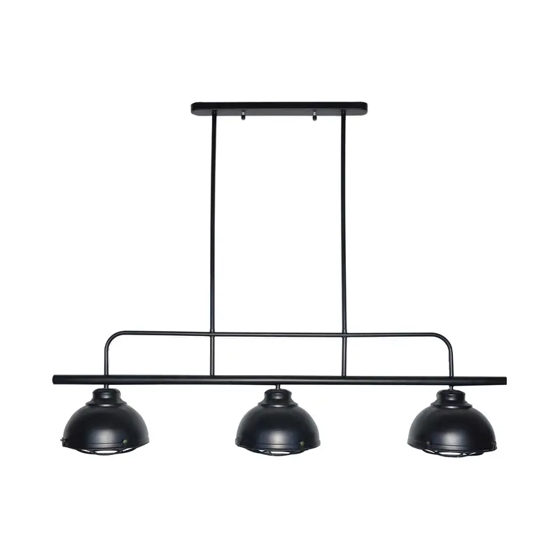 Tremont Three-Light Metal Pendant – Industrial Shade Ceiling Light Fixture 1