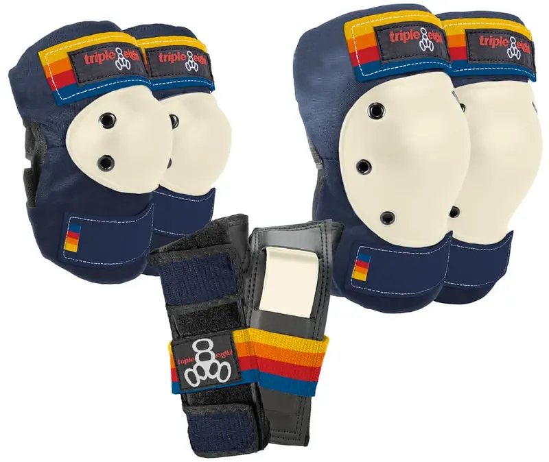 Triple Eight Saver Series Color Collection – 3-Pack Protective Skate Pads 1