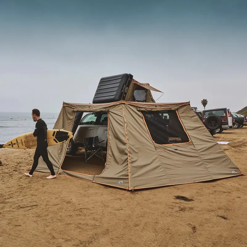 Tuff Stuff 270° Compact Shade Shelter – Single Door + Single Wall Configuration 1
