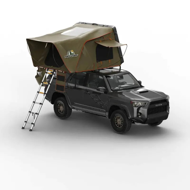 Tuff Stuff Alpha Hard-Top Side-Opening Tent – Black, 3+ Person Capacity 1