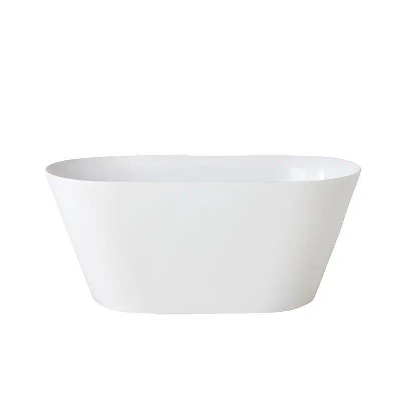 Turino 1400Mm Compact White Freestanding Bath 1