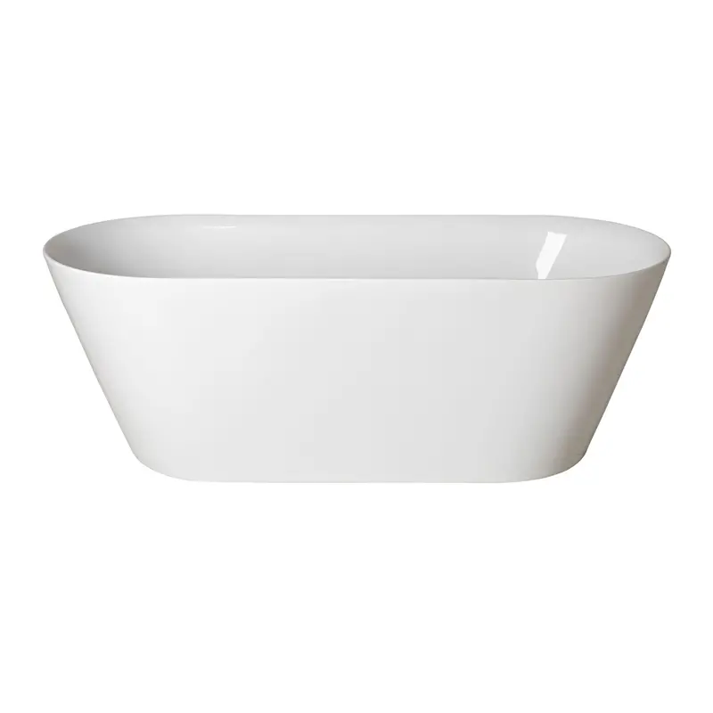 Turino 1700Mm Freestanding Bath – Glossy White Acrylic Finish 1