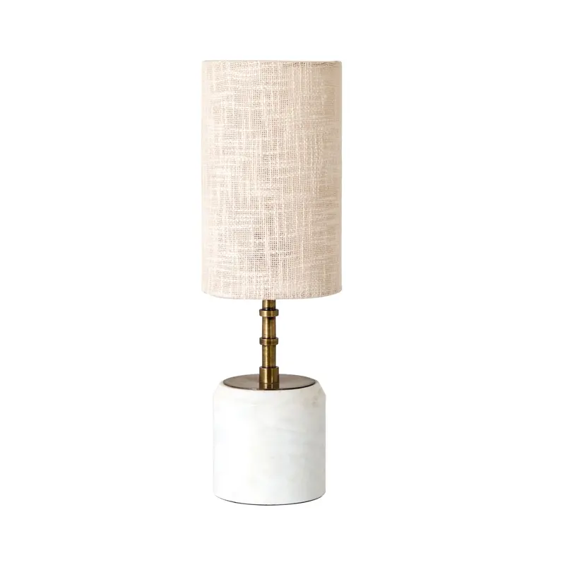 Valeria Tall Marble Table Lamp – 50 Cm Height, Elegant Base 1