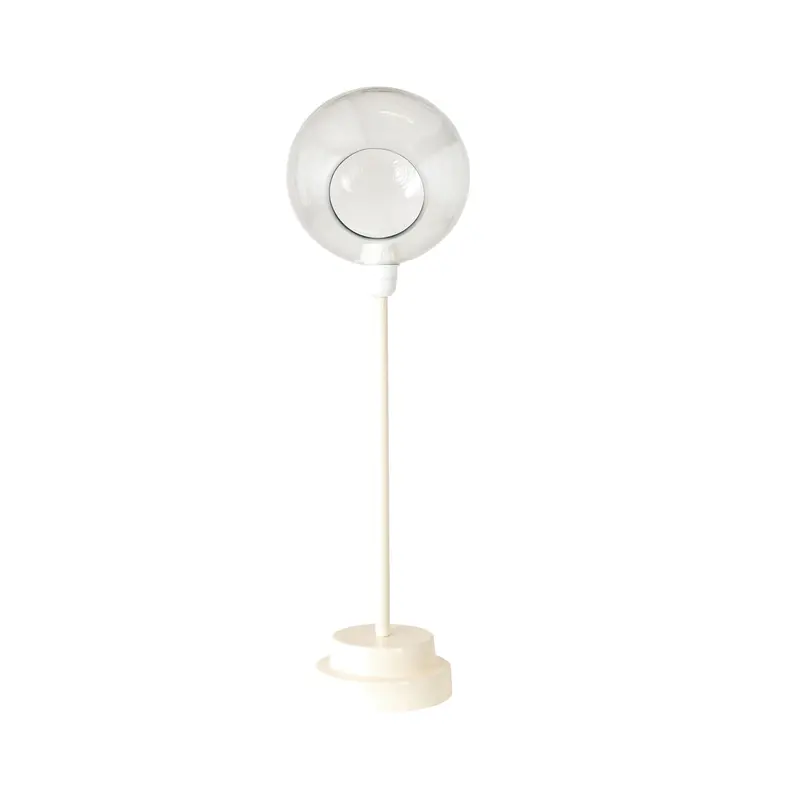 Vera Off-White Hammered Glass Table Lamp – 63 Cm Height, Textured Finish 1