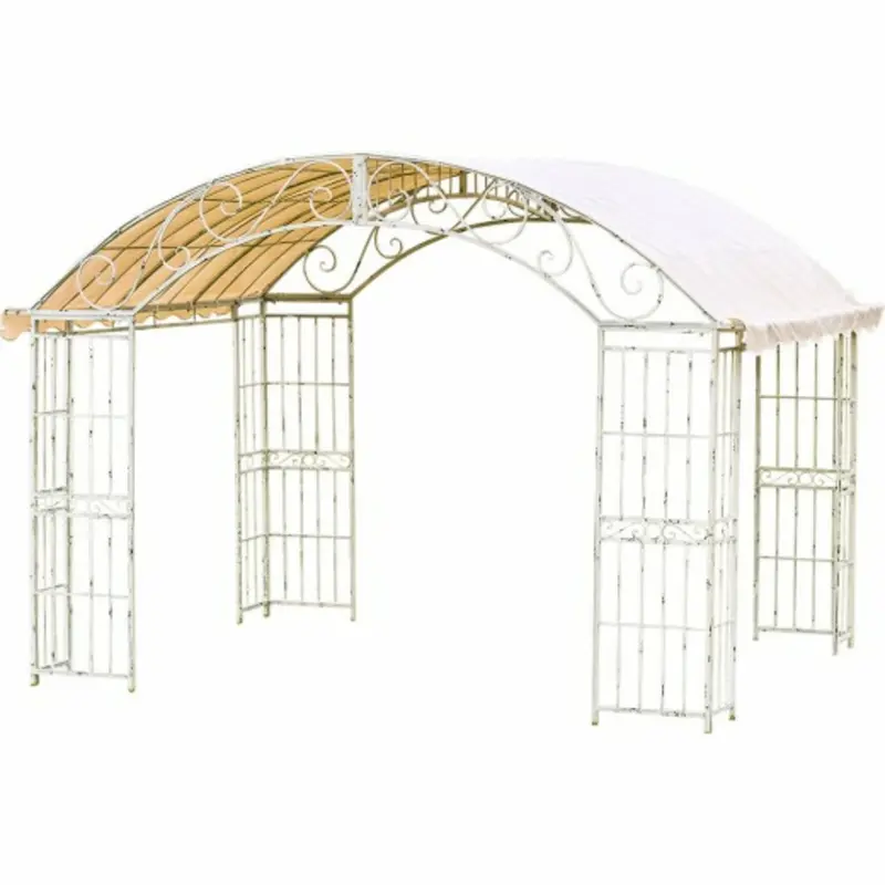 Versailles Gazebo Replacement Canopy Only – Light Grey Weather-Resistant Fabric 1