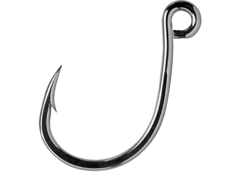 Vmc Ils Inline Single 4X Hook – Coastal Black Finish In-Line Hook For Saltwater (Model 8709) 1