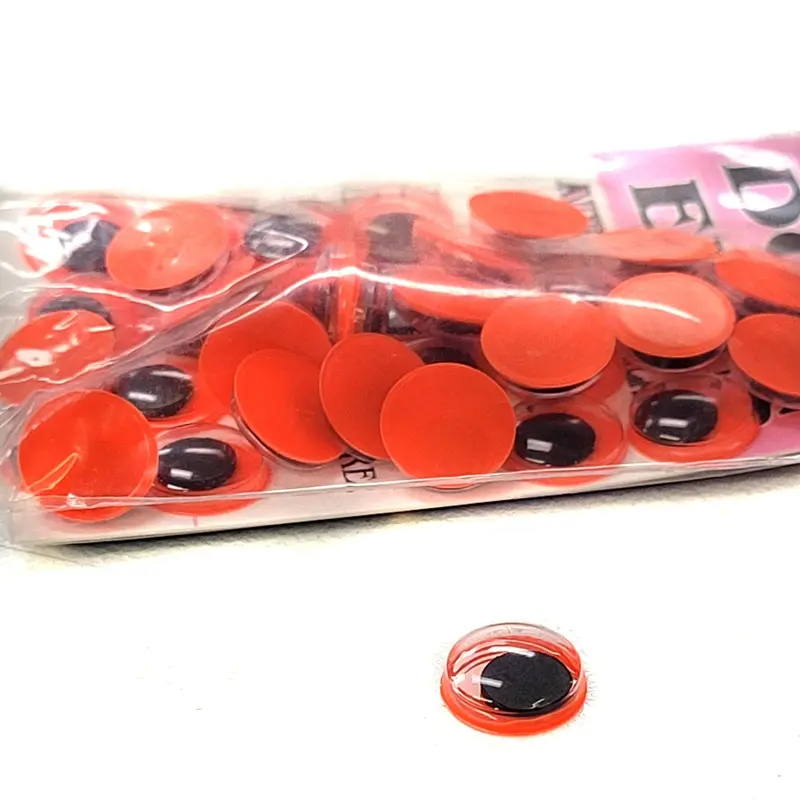 Wapsi Black And Fire Orange Doll Eyes For Fly Tying 1